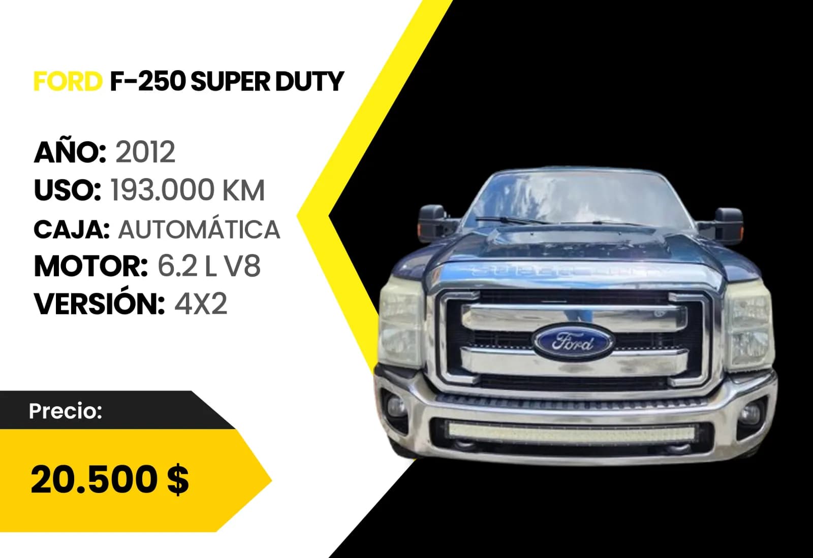 Ford F-250 Super Duty 2012 4X2 en venta en Auto Club Barquisimeto