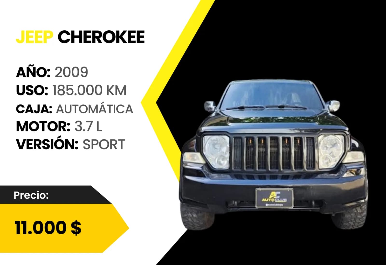 Jeep Cherokee 2009 Sport en venta en Auto Club Barquisimeto