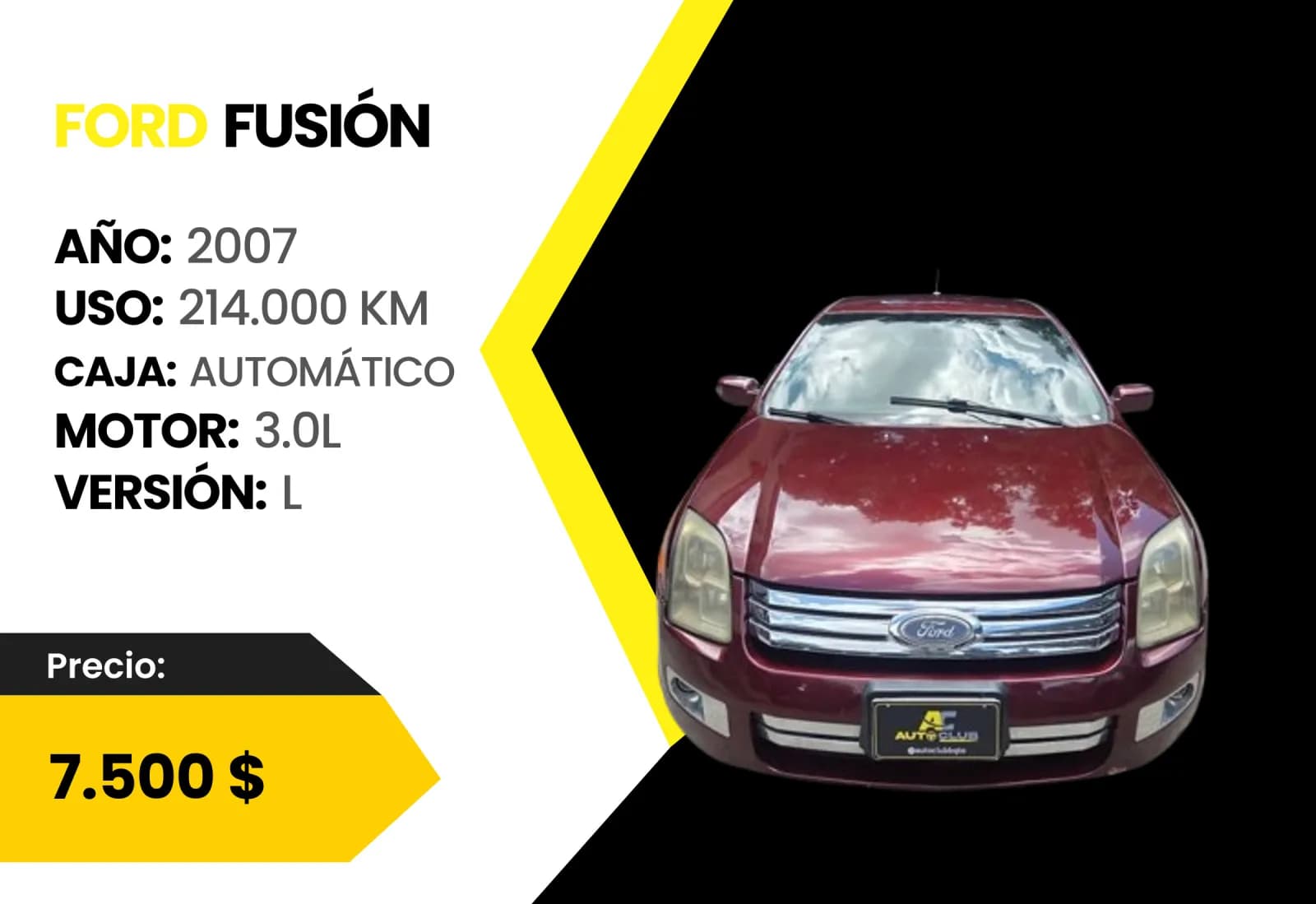 Ford Fusión 2007 L en venta en Auto Club Barquisimeto