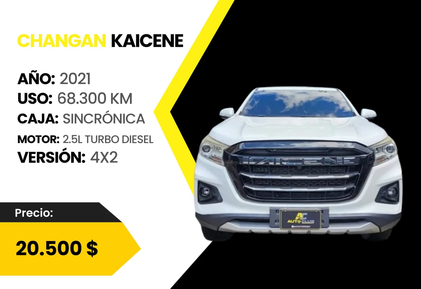 Changan Kaicene 2021 4X2 en venta en Auto Club Barquisimeto