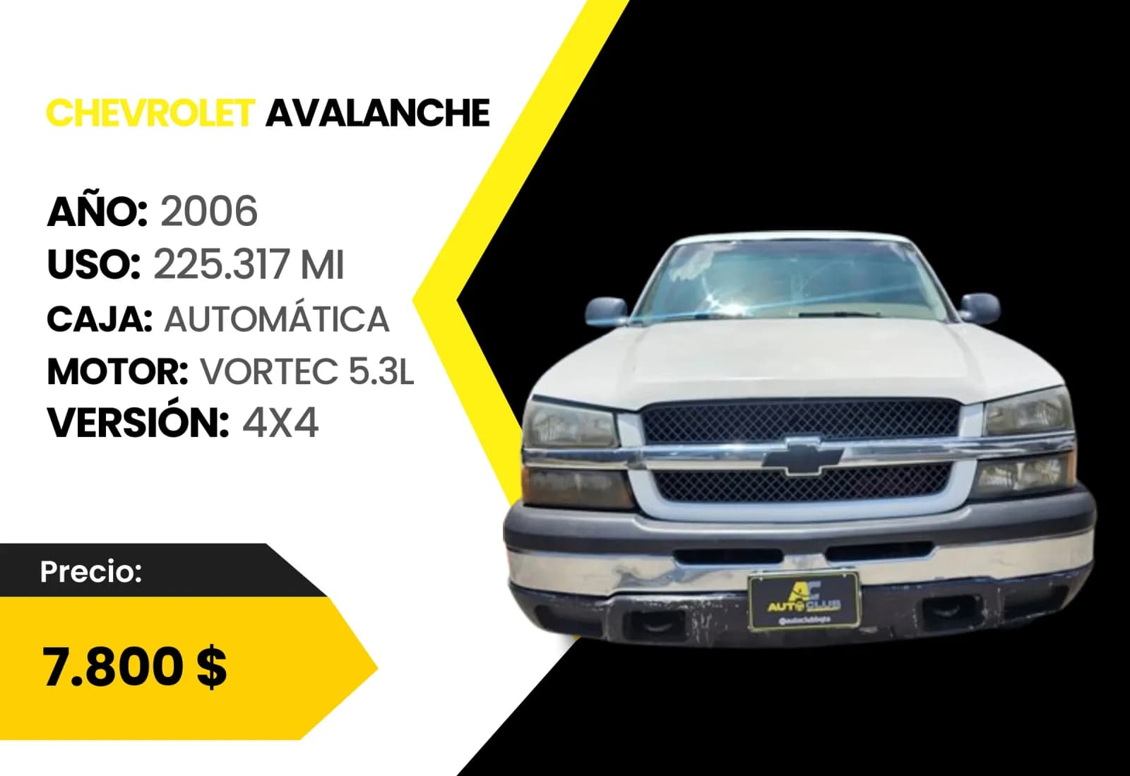 Chevrolet Avalanche 2006 4X4 en venta en Auto Club Barquisimeto