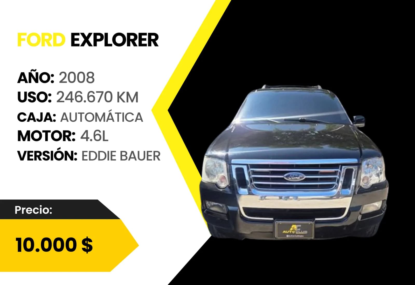 Ford Explorer 2008 Eddie Bauer en venta en Auto Club Barquisimeto