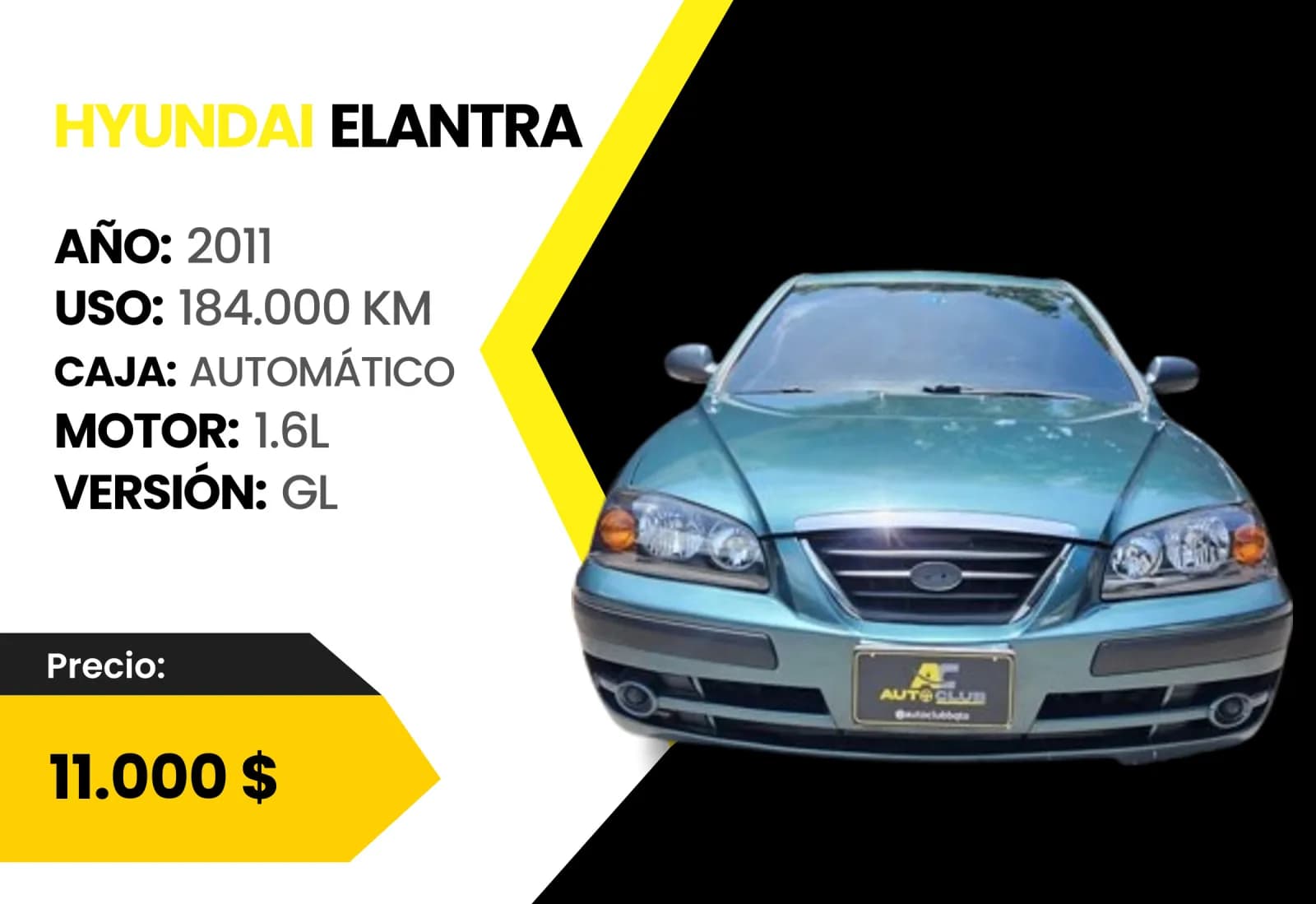 Hyundai Elantra 2011 Gl en venta en Auto Club Barquisimeto