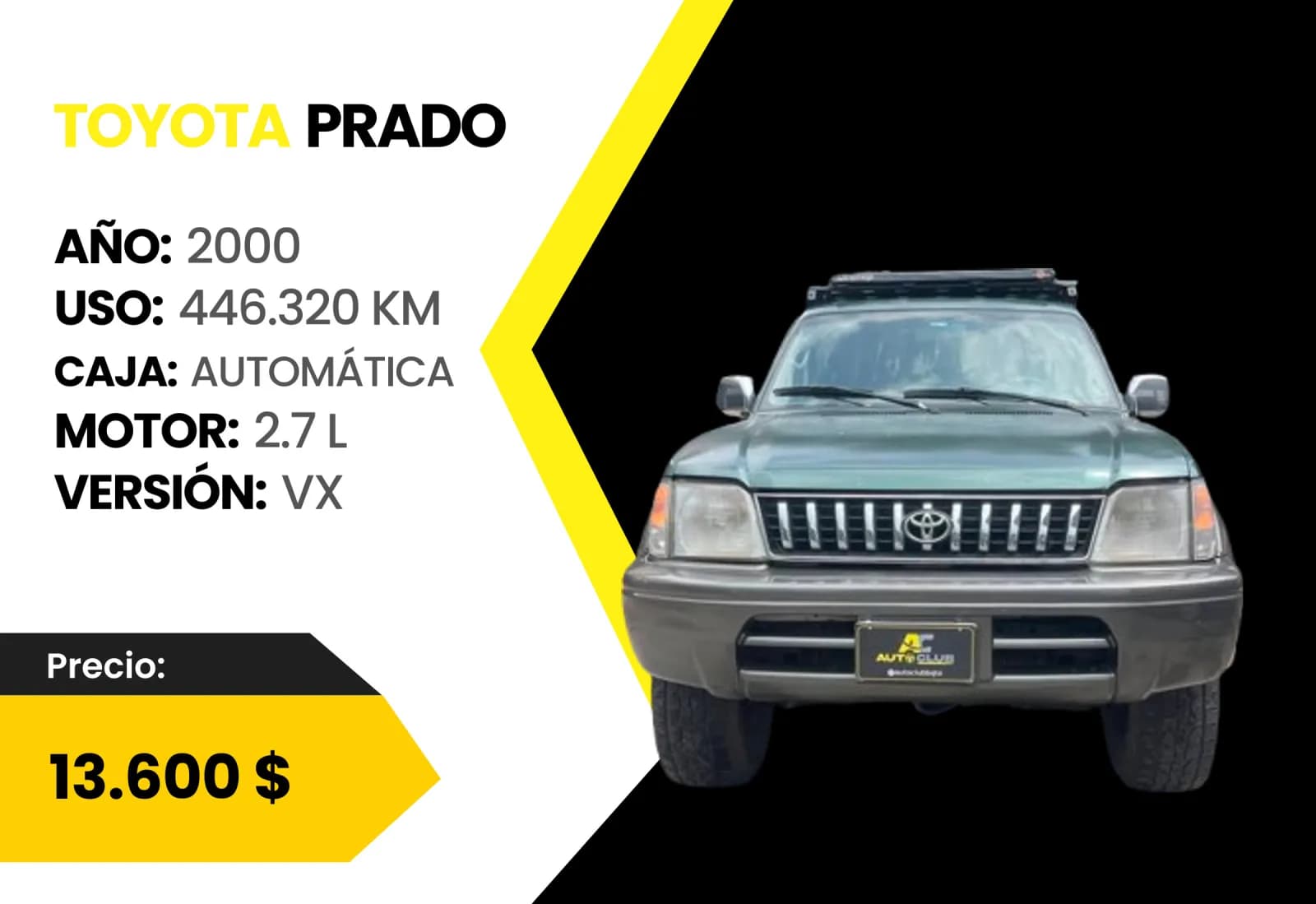Toyota Prado 2000 Vx en venta en Auto Club Barquisimeto