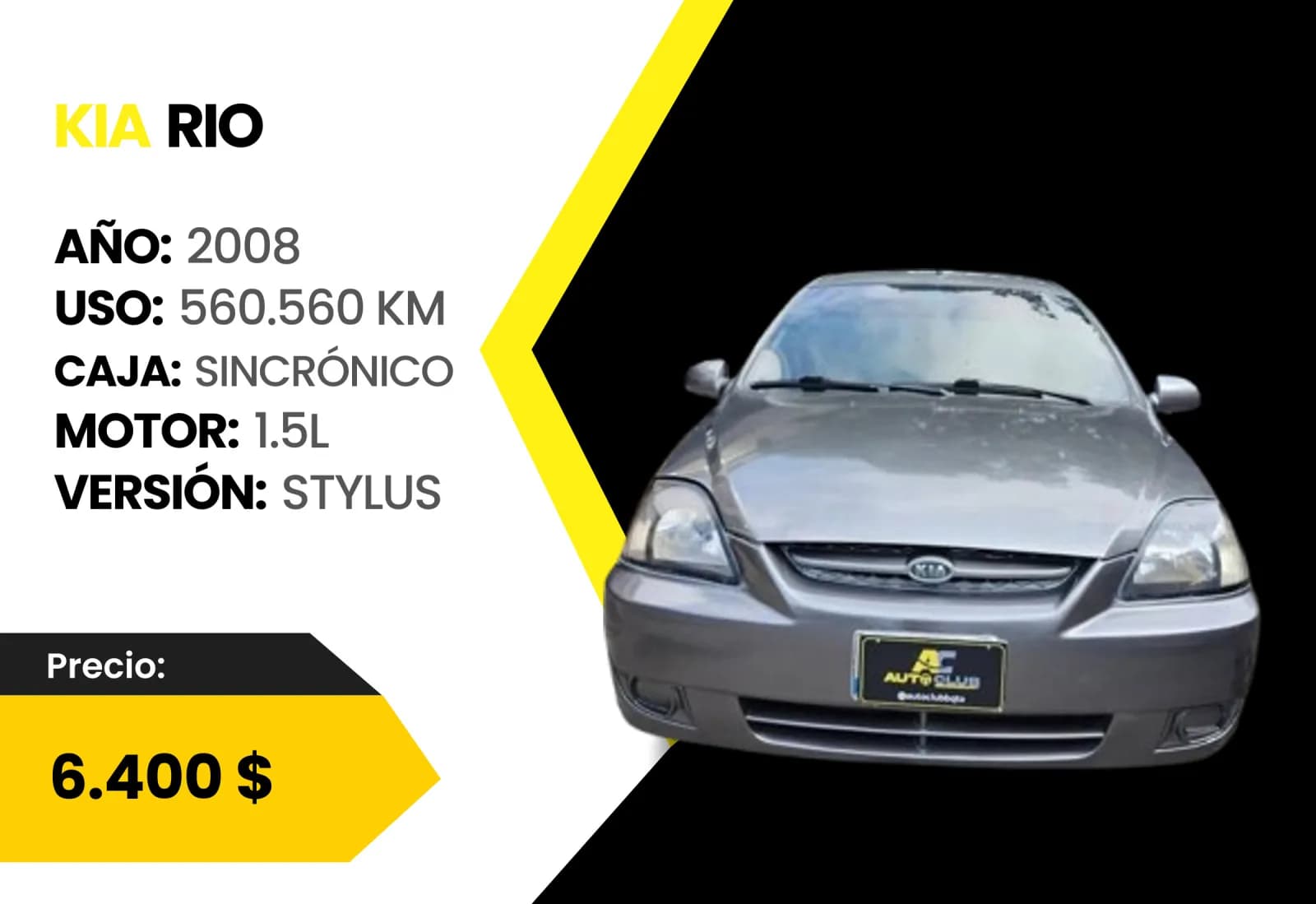 Kia Rio 2008 Stylus en venta en Auto Club Barquisimeto