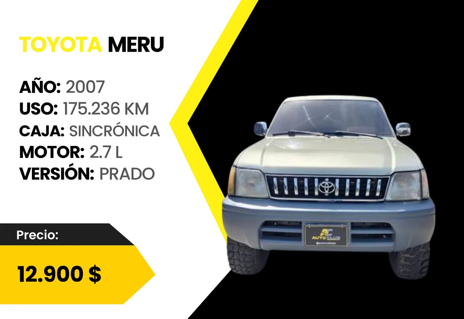 Toyota Meru 2007 Prado en venta en Auto Club Barquisimeto